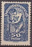 Austria - 1919 - Allegorie Republic - 50 H - Blue - Austria, Allegorie - Scott 215 - 0
